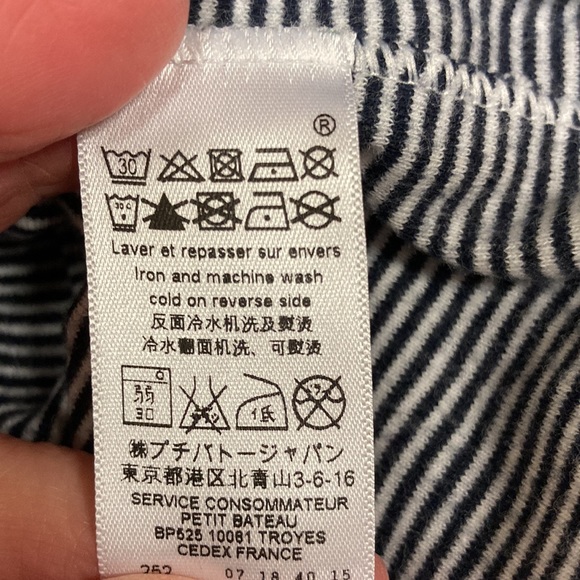 Baby Girls Milleraies Striped Dress with Peter Pan Collar 18m - Picture 8 of 8